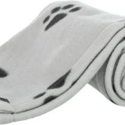 Trixie Fleece Hondendeken Lichtgrijs / Zwart (150X100 CM)