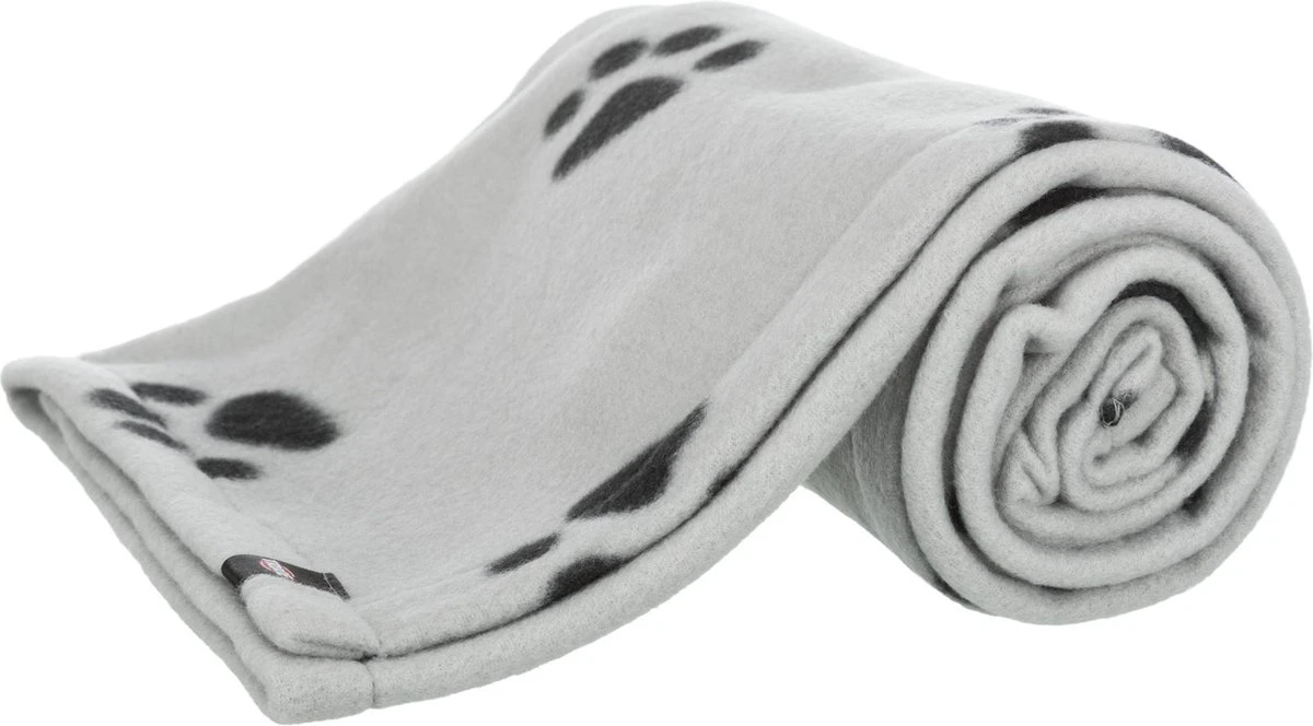 Trixie Fleece Hondendeken Lichtgrijs / Zwart (150X100 CM) 1 Trixie Fleece Hondendeken Lichtgrijs / Zwart (150X100 CM)