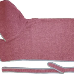 HOMELEVEL Hondenbadjas Van Zachte Badstof – Absorberende Hondenhanddoek Van Katoen Met Klittenband – Maat M In Roze