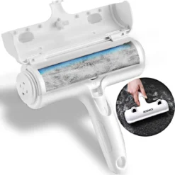 Haarverwijderaar Voor Huisdieren, Herbruikbare Pluizenborstel Voor Dierenharen – Verwijderen Van Hondenhaar & Kattenhaar, Gemakkelijk Schoon Te Makenapijt, Sofa, Kleding, Beddengoed – Blauw