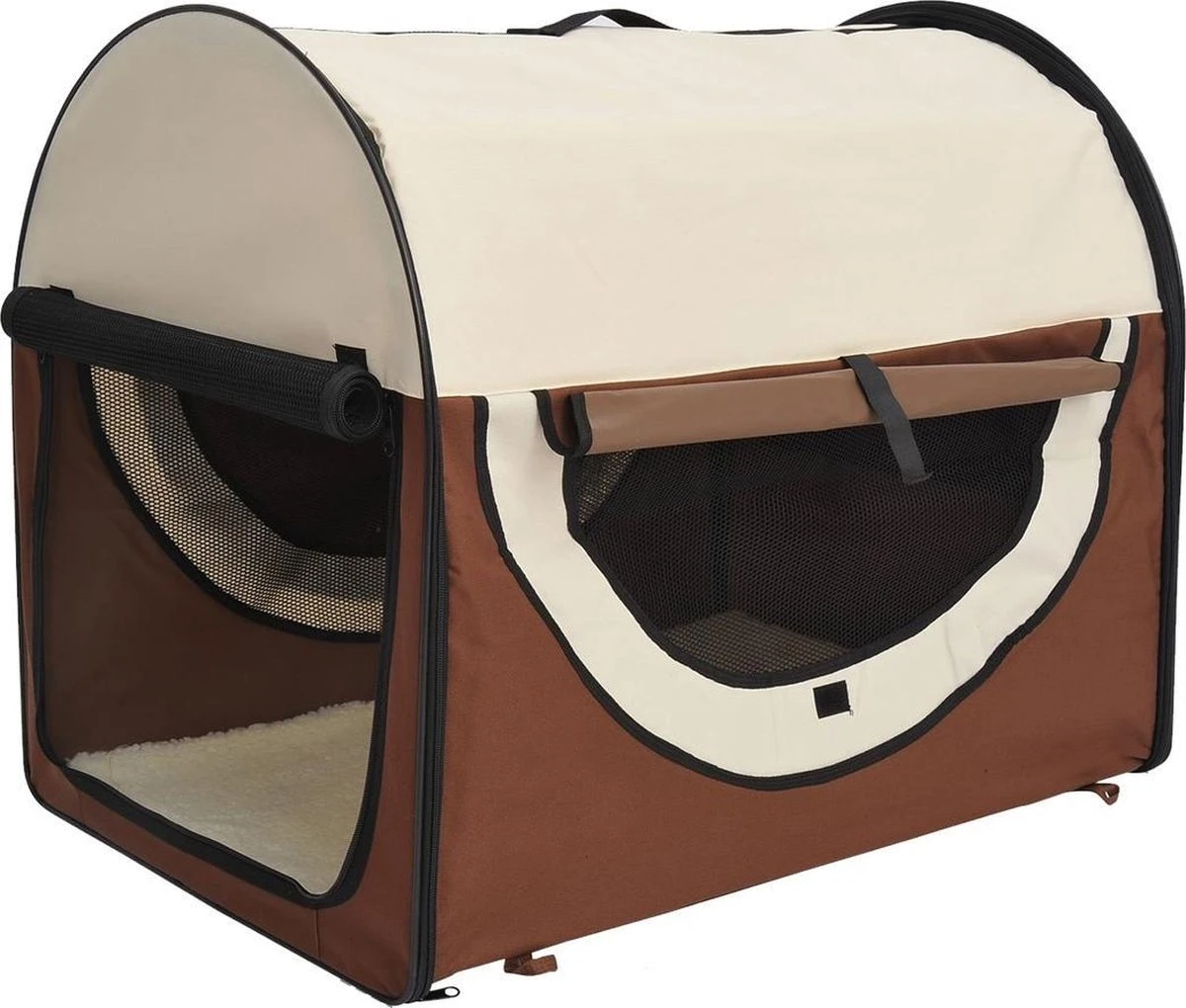Honden Draagtas – Reisbench – Reismand Hond – Dieren Transport Box – Opvouwbaar – Maat S – 46x34x41 Cm – Koffie Creme 1 Honden Draagtas – Reisbench – Reismand Hond – Dieren Transport Box – Opvouwbaar – Maat S – 46x34x41 Cm – Koffie Creme