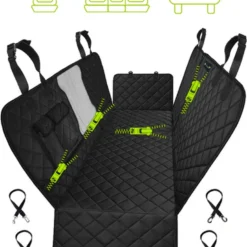 Hondendeken Auto Achterbank AFRITSBAAR – Kofferbak – Enkel Stoel – Beschermhoes Incl. 2 Gordelriemen