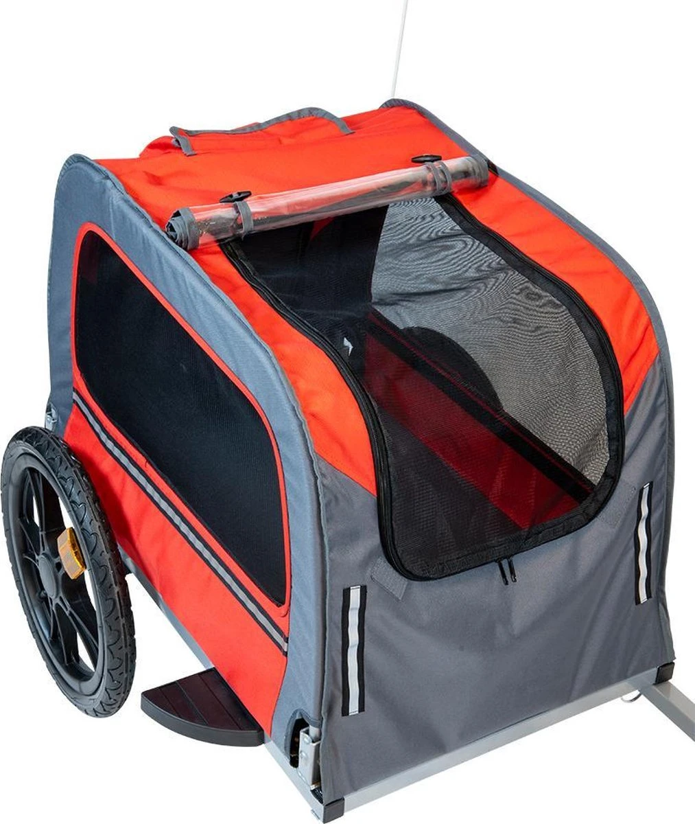 Hondenfietskar Animal Boulevard Rood/Grijs Medium – 130 X 63 X 78 Cm 1 Hondenfietskar Animal Boulevard Rood/Grijs Medium – 130 X 63 X 78 Cm