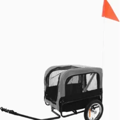 Hondenfietskar Doggy Liner Romero Zwart/Grijs – Zwart – 60 X 43 X 51 Cm