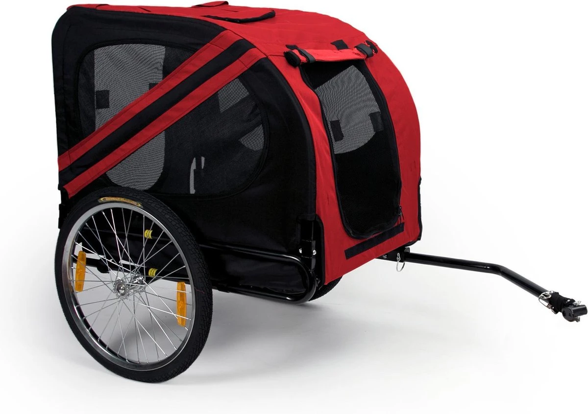 Hondenfietskar Pet Trailer 4 – Rood 1 Hondenfietskar Pet Trailer 4 – Rood