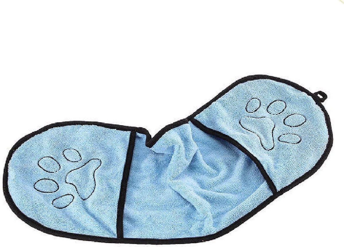 Hondenhanddoek – Hondendeken – Absorberend – Microvezel – 65*23CM – Blauw 1 Hondenhanddoek – Hondendeken – Absorberend – Microvezel – 65*23CM – Blauw