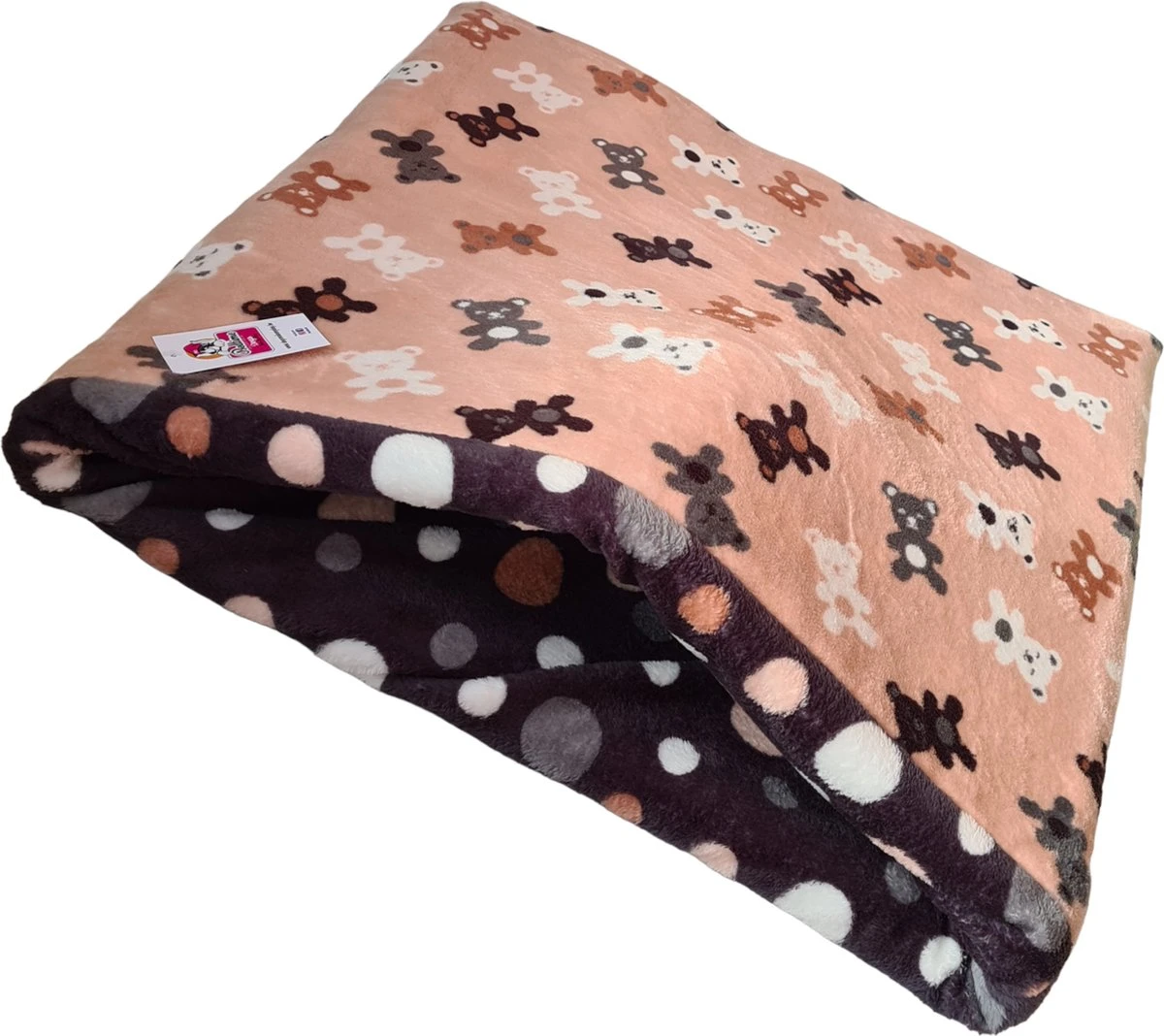 Hondenslaapzak-hondenmand-extra Zacht-Slaapzak-Zalmroze- Maat XL 120-70cm 1 Hondenslaapzak-hondenmand-extra Zacht-Slaapzak-Zalmroze- Maat XL 120-70cm