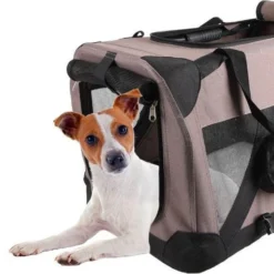 Flamingo Hondentas Alix – Bruin – 70 X 52 X 52 Cm