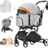 Hondenwagen / Pet Stroller, Foldable -meet Wielen, Huisdier, Hondenbuggy, Buggy, Honden, Katten, Huisdier, Stroller, Honden, Buggy,