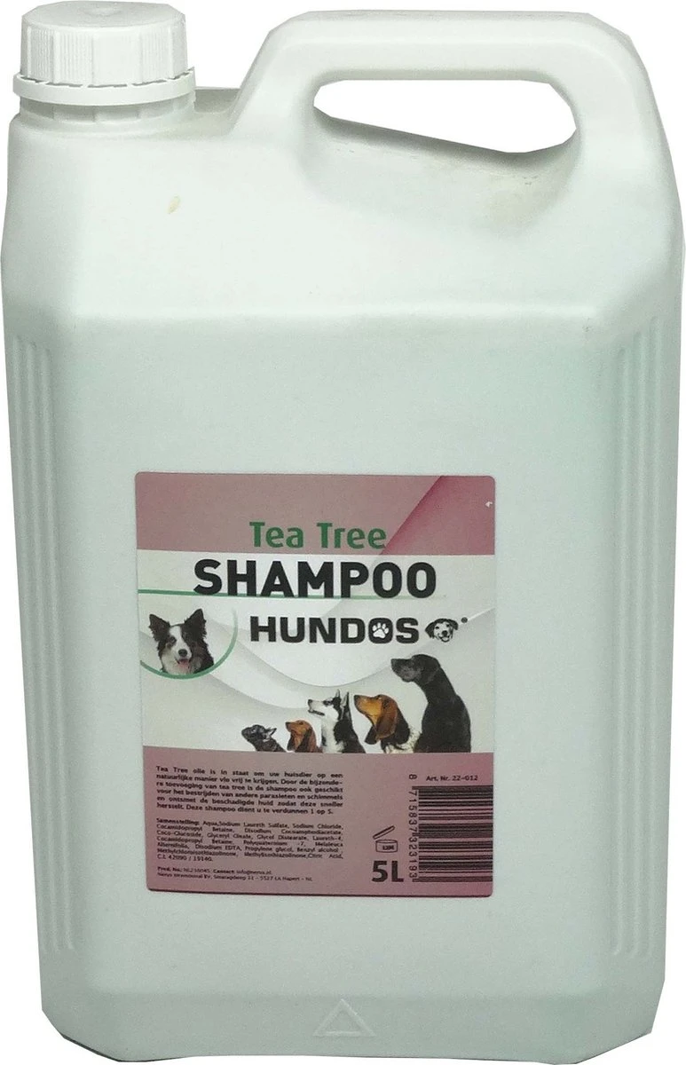 Hundos Hondenshampoo Tea Tree Shampoo 5 Liter 1 Hundos Hondenshampoo Tea Tree Shampoo 5 Liter