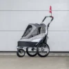 InnoPet Sporty Dog Trailer Deluxe – Hondenfietskar – Zwart/Zilvergrijs – 71x44x63cm