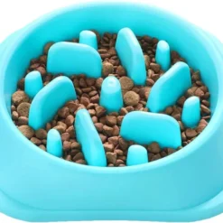 Jawes- Anti Schrok Voerbak- Blauw- Hondenbak- Hondenvoerbak- Antischrok- Slowfeeder- Slow Feeder- Honden Voeding- Honden- Dieren Eetbak- Voederbak