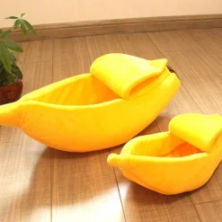 N/A Kattenhuis Banaan L – Hondenhuis Banaan L – 65x25x18 Cm – Kattenmand – Hondenmand – Dierenmand – Cadeau Kat