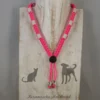 Keramische Halsband (dé Natuurlijke Teken Bestrijding) Reflecterend Neon Roze Maat XL