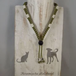 Keramische Halsband (dé Natuurlijke Teken Bestrijding) Mosgroen Maat XS