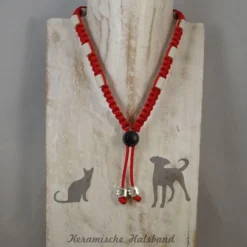 Keramische Halsband (dé Natuurlijke Teken Bestrijding) Rood Maat S