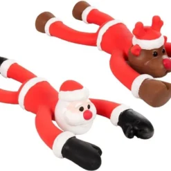 Flamingo Kerstspeelgoed Stretch – Rood – 30 X 16 X 8 Cm