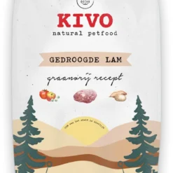 Kivo Petfood – Hondenbrokken Gedroogde Lam – 4 Kg – Koudgeperst – Graanvrij
