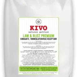 Kivo Petfood Hondenbrokken Krokant Lam & Rijst 15 Kg – Tarweglutenvrij