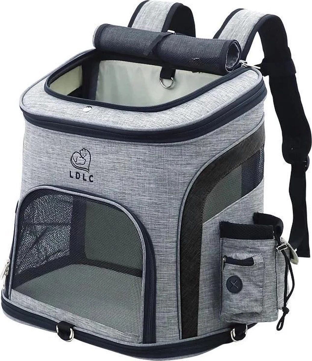 LDLC Hondentas Grijs/zwart (L) – Hondenrugzak – Draagtas Hond – Hondentas Voor Kleine Honden – Honden Reistas – Kattentas – Draagtas Kat – Reismand – Transportbox 1 LDLC Hondentas Grijs/zwart (L) – Hondenrugzak – Draagtas Hond – Hondentas Voor Kleine Honden – Honden Reistas – Kattentas – Draagtas Kat – Reismand – Transportbox