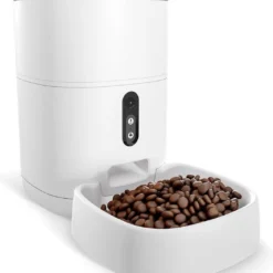 LSC Automatische Voerbak – Voerautomaat – Voederbak Kat & Hond – Camera, App En WiFi – Wit