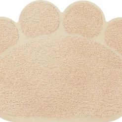 Leshuang®️ – Placemats – Kattenbakmat – Placemat Voerbak – Mat – Antislip – 40 X 30 Cm – Beige