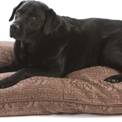 Lex & Max Chic – Losse Hoes Voor Hondenkussen – Bench – Bruin – 100x70cm