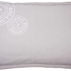 Lex & Max Visgraat – Losse Hoes Voor Hondenkussen – Rechthoek – Kiezel – 100x70cm