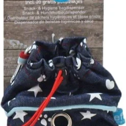 Lief! Poepzakhouder Met Snacktas Unisex Met 20 Poepzakjes