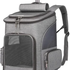 N/A Luxe Hondentrolley – Grijs – Hondenrugzak – Hondenbuggy – Hondentas – Rugzak Voor Honden – Honden Reismand -Kattentrolley – Huisdierentrolley
