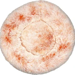 MAND! Donut Hondenmand/kattenmand 50 Cm – Oranje Wit – Hond Kussen Mand