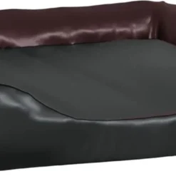 Maison Exclusive – Hondenmand 120x100x27 Cm Kunstleer Zwart En Bruin