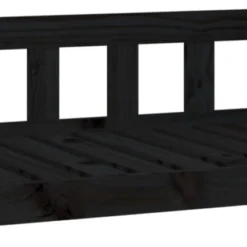 Maison Exclusive – Hondenmand 95,5×65,5×28 Cm Massief Grenenhout Zwart