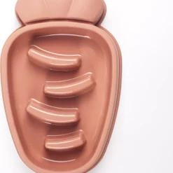 Maison Extravagante – Wortel Voerbak Hond/Kat – Set Van 2 Stuks – Oranje – Slow Feeder – Anti Schrok Voerbak – Melamine – Drinkbak – Eetbak – Huisdier