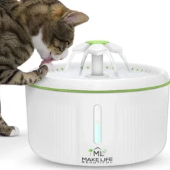 Make Life Beautiful® – Drinkfontein Kat – Incl. 1 Filter – Kattenfontein – Waterfontein Kat – Drinkbak Hond – Drinkbak Kat