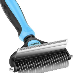 Malsipree Hondenborstel En Kattenborstel Voor Lang Haar/kort Haar, 2-in-1 Ondervachtborstel Voor Het Verzorgen Van Huisdieren En Haarverwijdering, Preventie Van Knopen En Verward Haar