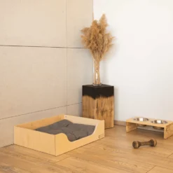 Marti Houten Hondenbed – L – Natuurlijk – Houten Hondenmand