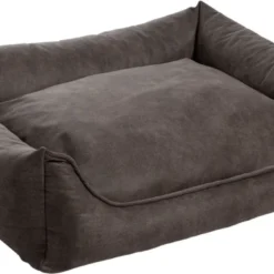 MaxxNobel Orthopedisch Hondenkussen – Lederlook/Teddy – L – 120 X 85 – Olijf