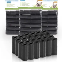 Nobleza 48KVF – 1080 Stuks Poepzakjes – Hondenpoepzakjes – 32 X 23 Cm – Zwart