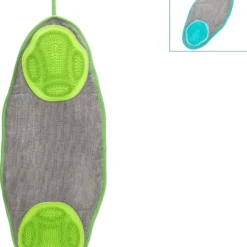 Nobleza Dierenhanddoek Met Borstels – Hondenhanddoek Microvezel – Kattenhanddoek – Hondenborstel Met Handdoek – Kattenborstel – Dierenborstel