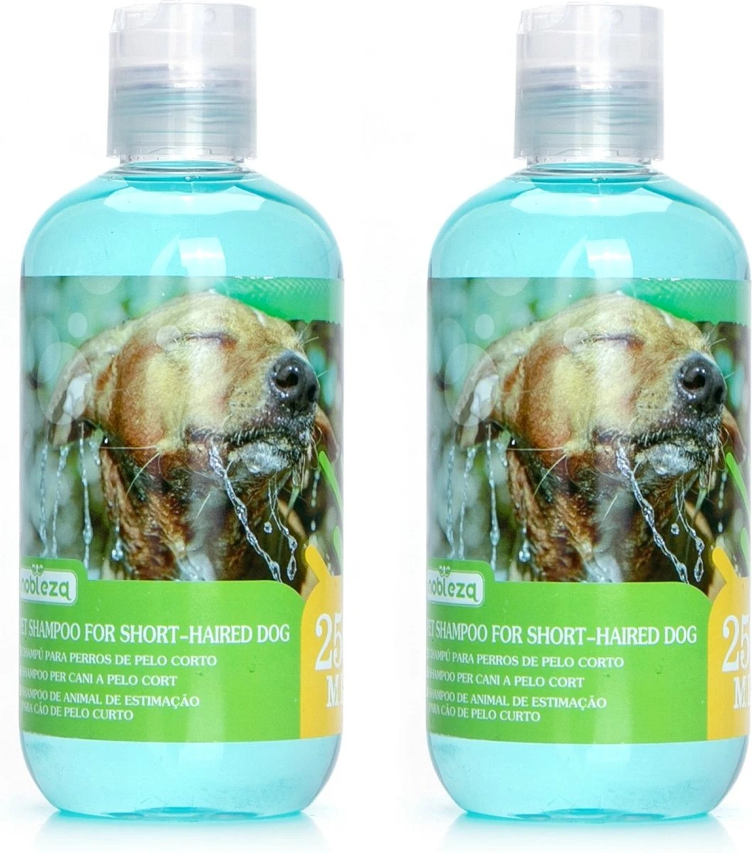 Nobleza Hondenshampoo – Shampoo Hond – Korte Vacht – 2 Stuks 1 Nobleza Hondenshampoo – Shampoo Hond – Korte Vacht – 2 Stuks