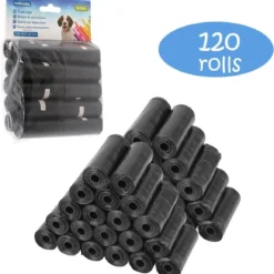 Nobleza Poepzakjes – Hondenpoepzakjes – Zwart – 1800 Stuks – 120 Rollen