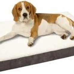 Flamingo Orthopedisch Hondenmand – Grijs/Wit – 72 X 50 X 10cm