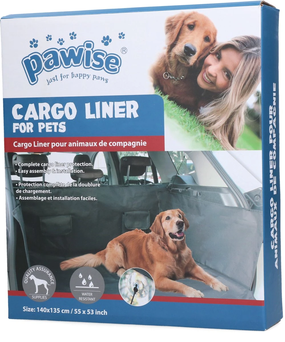 Pawise Honden Autodeken Voor Kofferbak – Waterbestendig – Optimale Bescherming – Met Zuignappen – Extra Bumper Bescherming – 140×135 Cm – Grijs 1 Pawise Honden Autodeken Voor Kofferbak – Waterbestendig – Optimale Bescherming – Met Zuignappen – Extra Bumper Bescherming – 140×135 Cm – Grijs