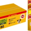 Pedigree Adult In Saus Honden Natvoer – Vier Verschillende Smaken – 80 X 100 Gr