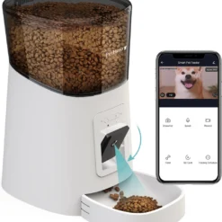 PetHero 3 Voerautomaat Wit – Verstelbare Camera – Smartphone Besturing – Automatische Voerbak Voor Kat Of Hond – 6.0 L