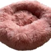 Pluche Mand – Kattenmand – Hondenmand – Zalm Roze – Ø 50 Cm