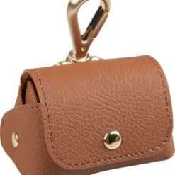 Duvo Poepzakjes Dispenser Kunstleer 6,5×8,5x9cm Bruin