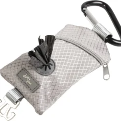 Duvo Poepzakjes Dispenser Polyester 6x20x1,5cm Grijs