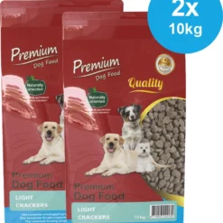 Premium Dog Food – Light Crackers – Droogvoer Dieet – 2 X 10kg